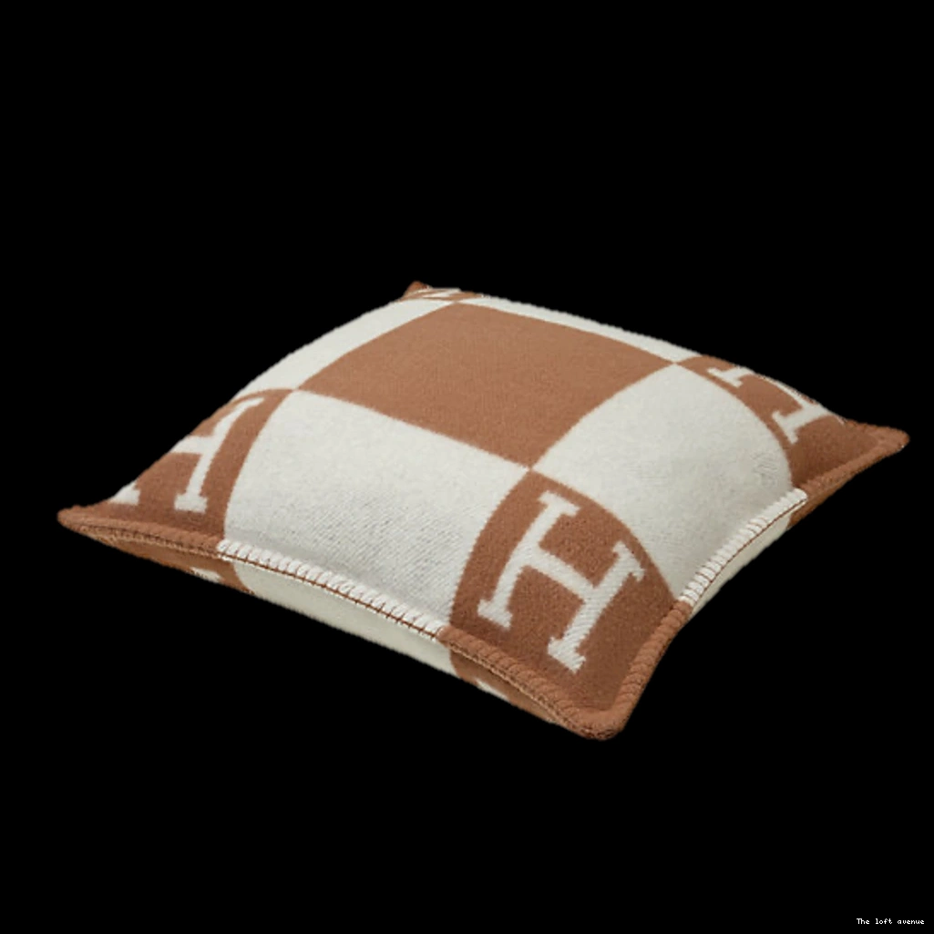 WOOL HERMES PILLOW THROW CLASSIC 0807